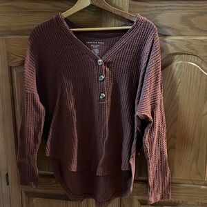 AE Waffle Knot Top